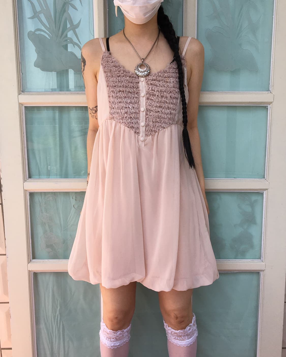 Feather mood point sleeveless one piece 상품이미지5