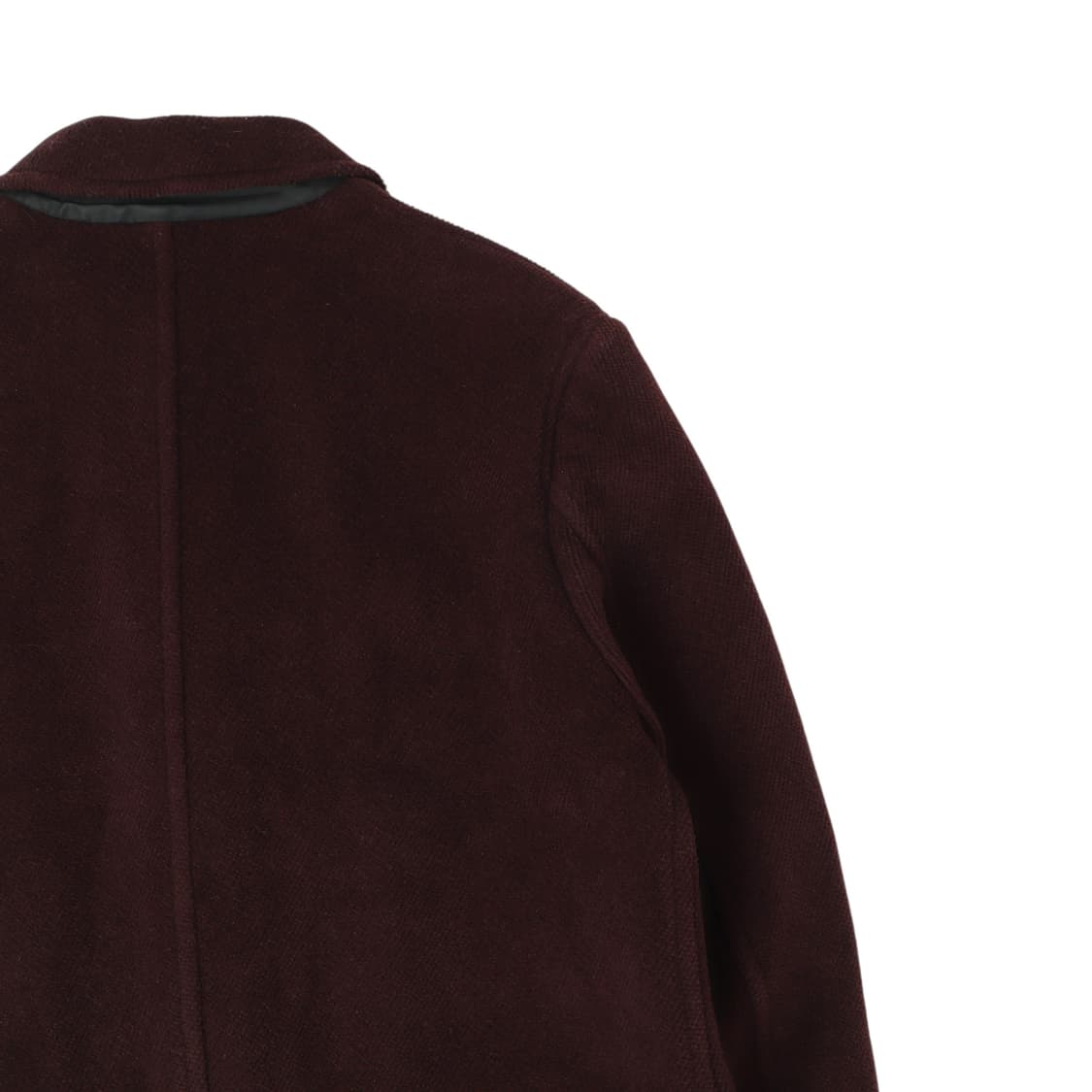 프라다 다크브라운 레더 스트랩 빅포켓 버진울 싱글 코트 상품이미지6