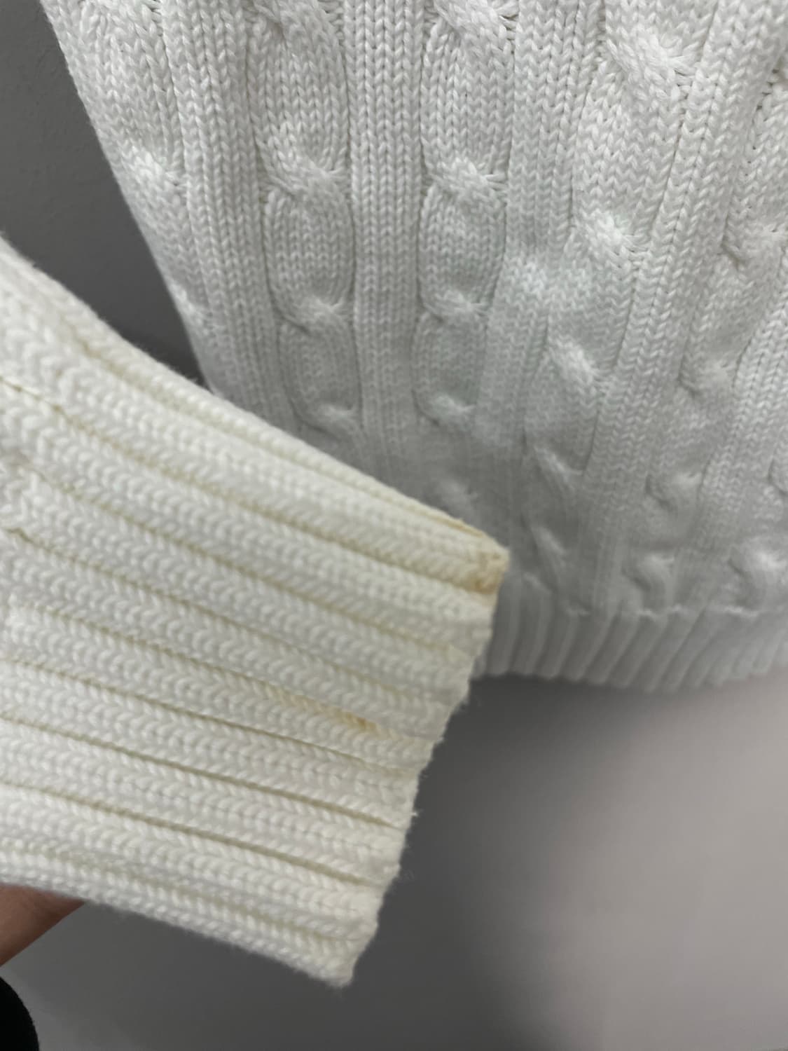 폴로 랄프로렌 브이넥 화이트 니트 H2358 상품이미지9