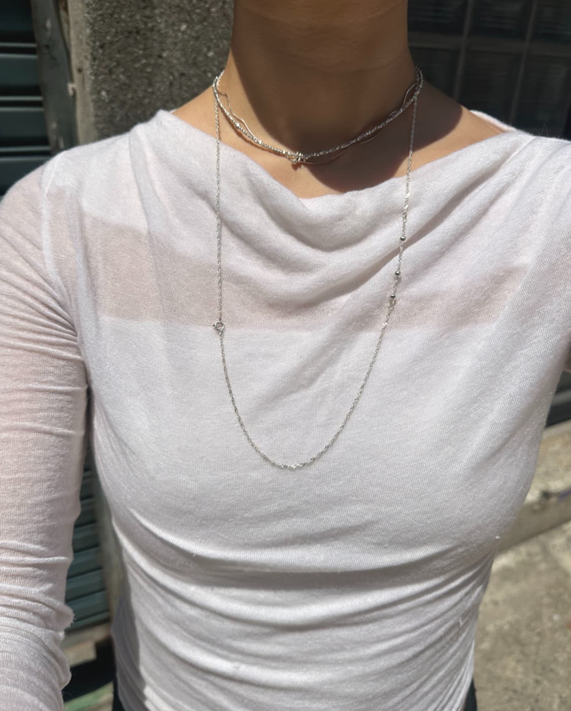 Musta Trio Flow 925Silver Necklace 상품이미지7