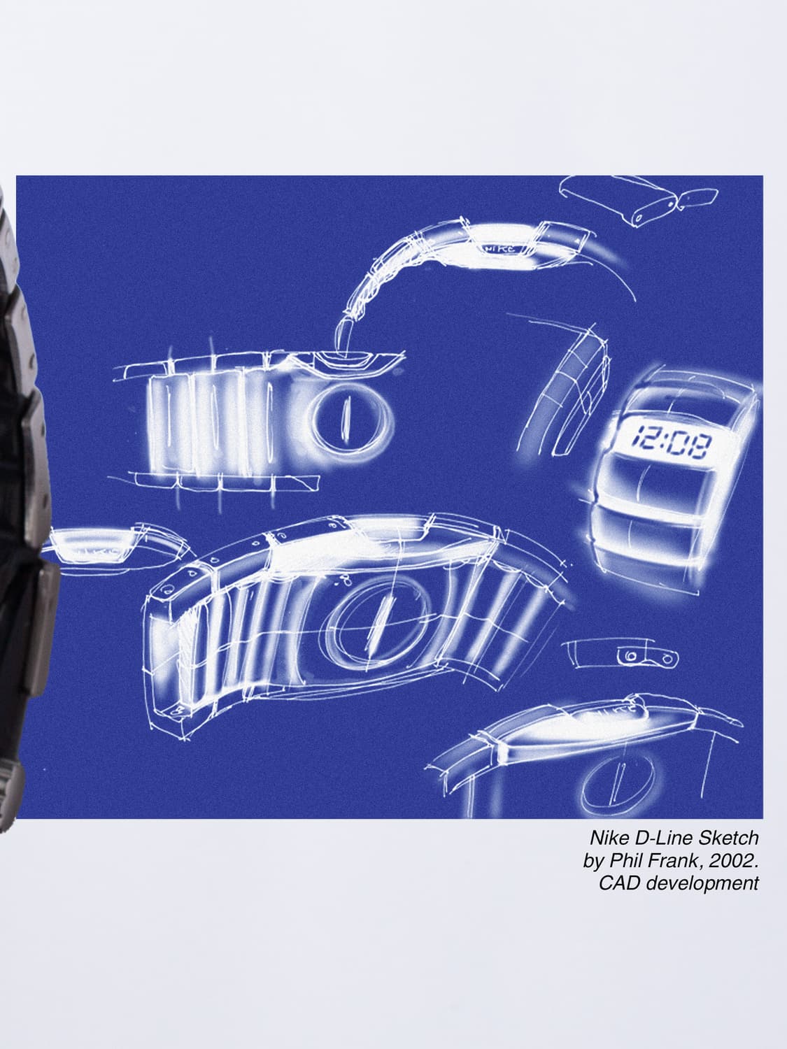 나이키 D Line 아날로그 시계 블루 상품이미지3