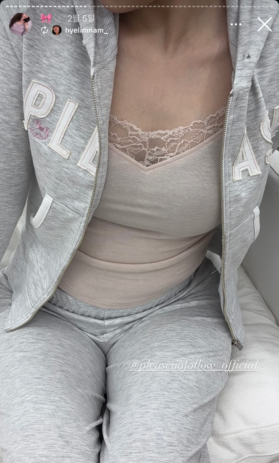 플리즈노팔로우 베라탑 베이비핑크 상품이미지3