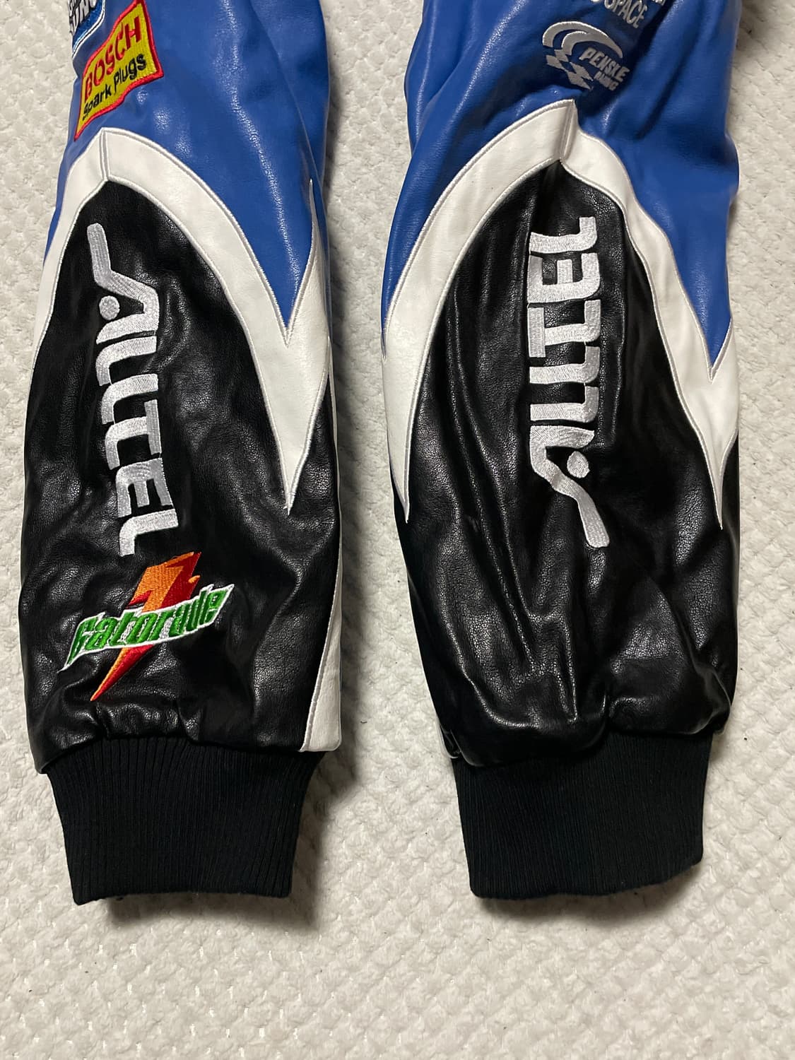 NASCAR 나스카 트랙 레이싱 바이커 레더 봄버 자켓 상품이미지9