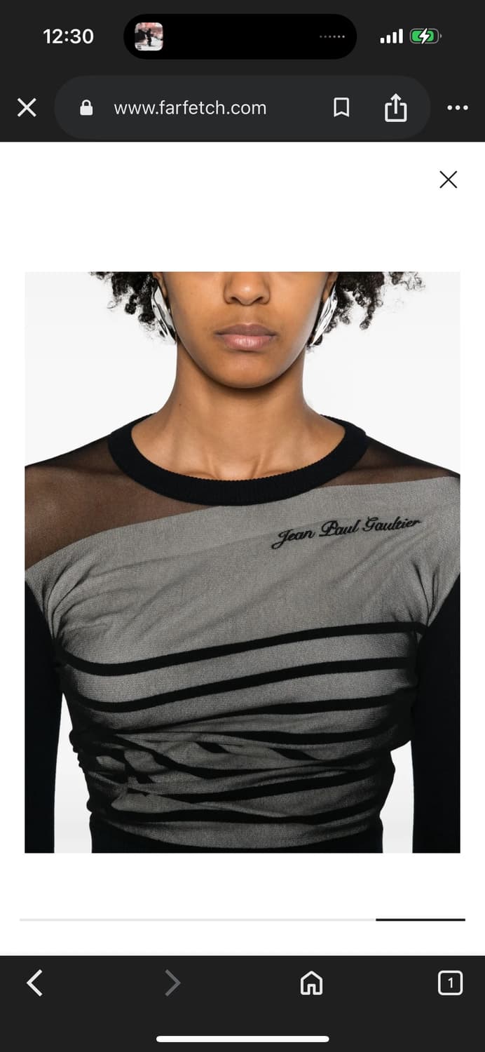 장폴고티에 레이어드 크롭 스웨터 상품이미지5