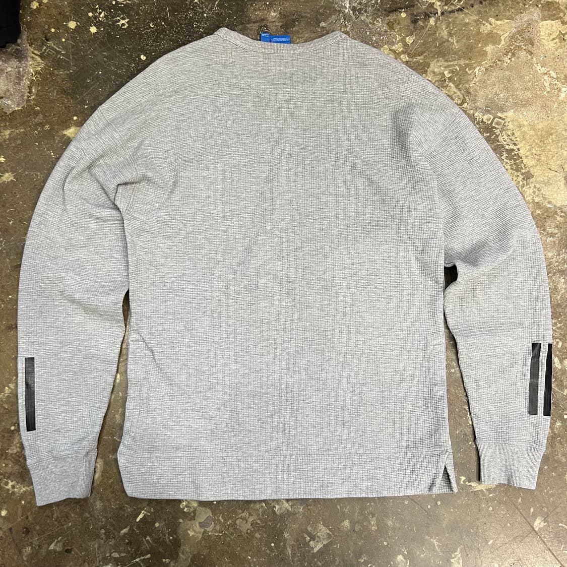 100) 아디다스 스트라이프 와플 니트 스웨터 맨투맨 티셔츠 상품이미지5