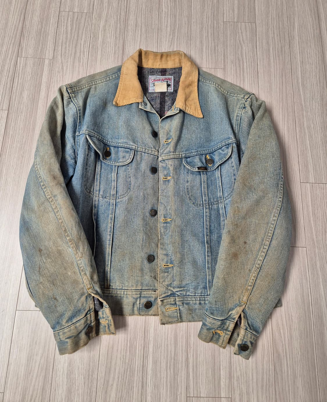 70s USA LEE 리 스톰라이더 101J 데님 자켓 상품이미지1
