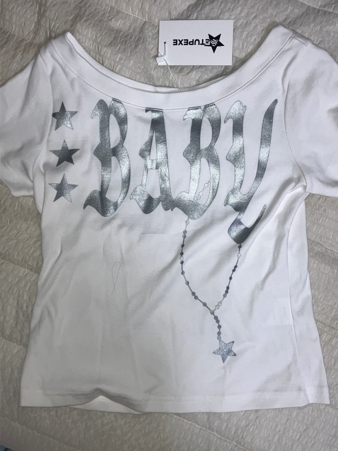 셋업이엑스이 Baby wide neck top 상품이미지1