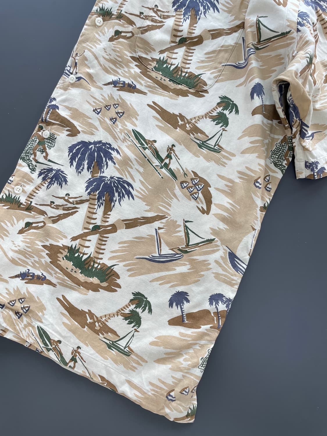 [XL] 폴로 랄프로렌 90's 클레이턴 하와이안 반팔 셔츠 상품이미지4