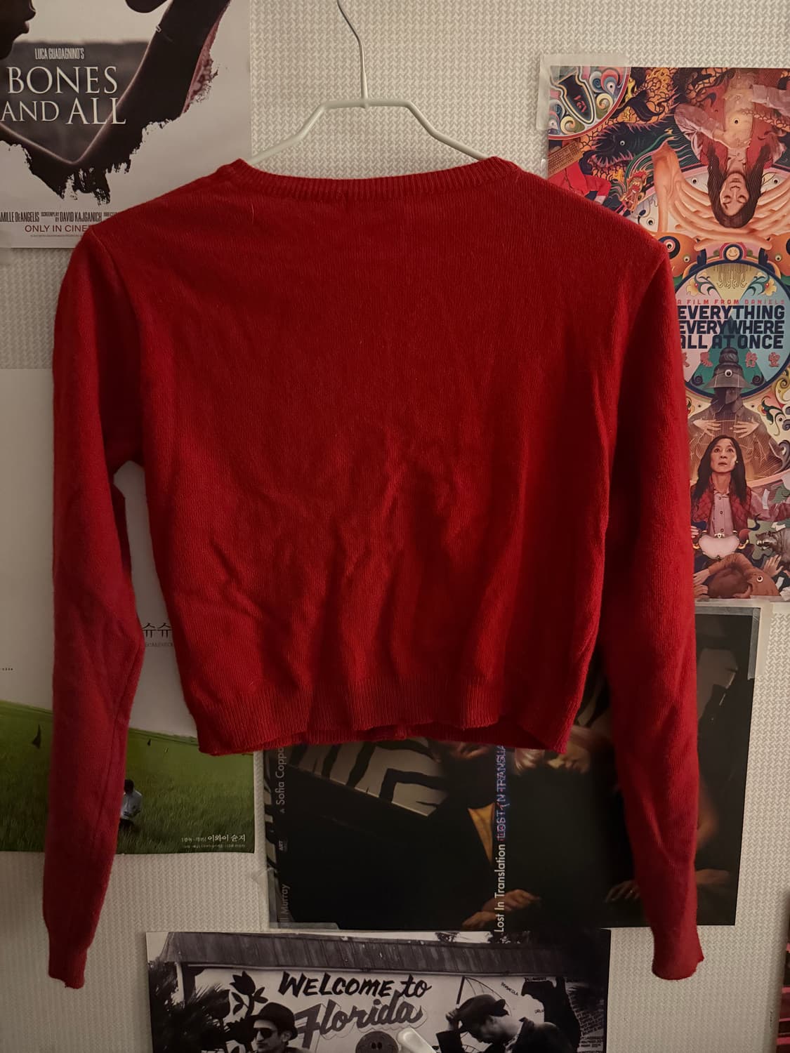 레드 울 알파카 블렌드 가디건 상품이미지5