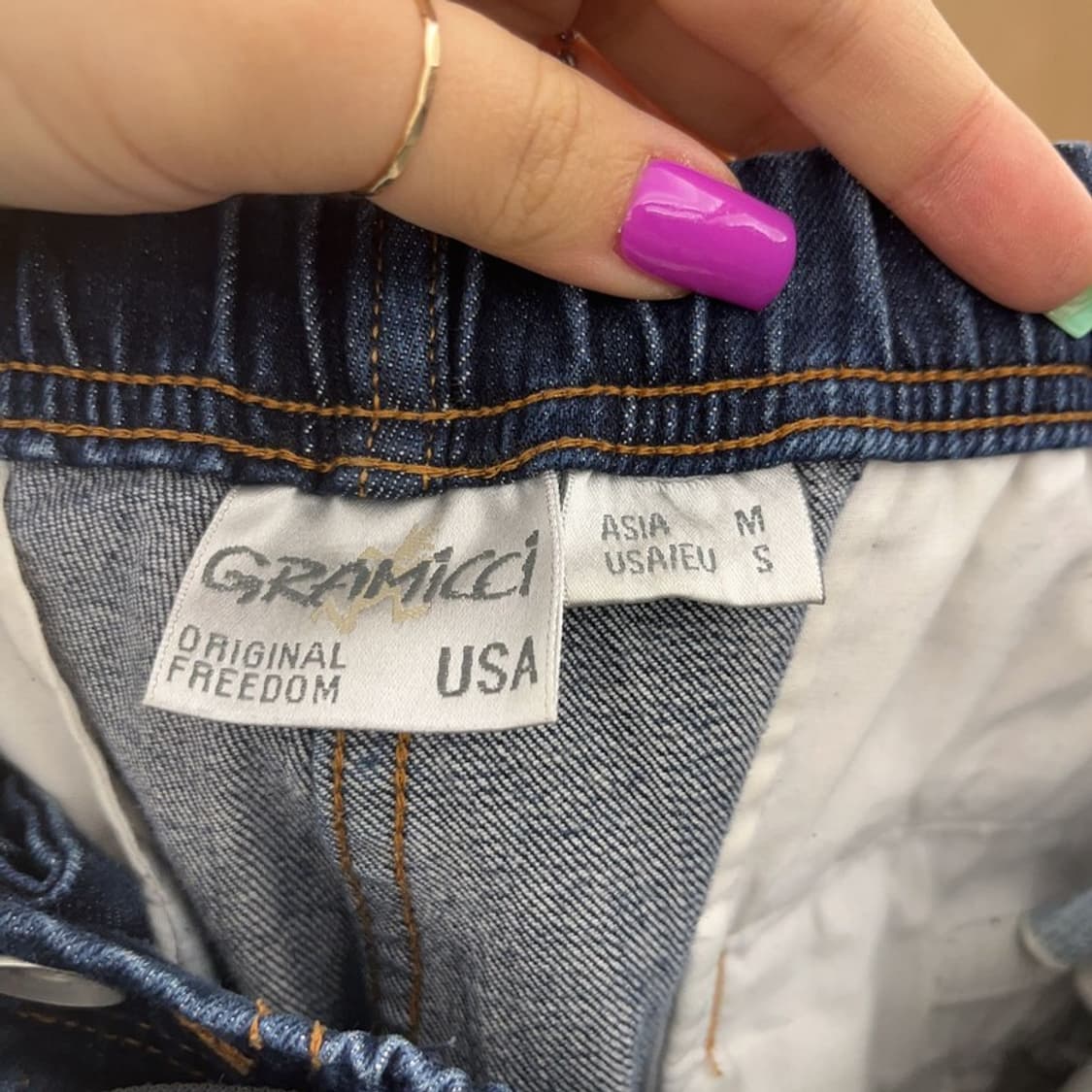 그라미치 올드스쿨 벨티드 데님팬츠 M C07145 상품이미지5