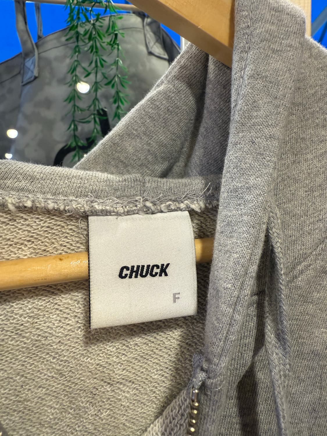 척 데미지 크롭 후드집업 상품이미지2