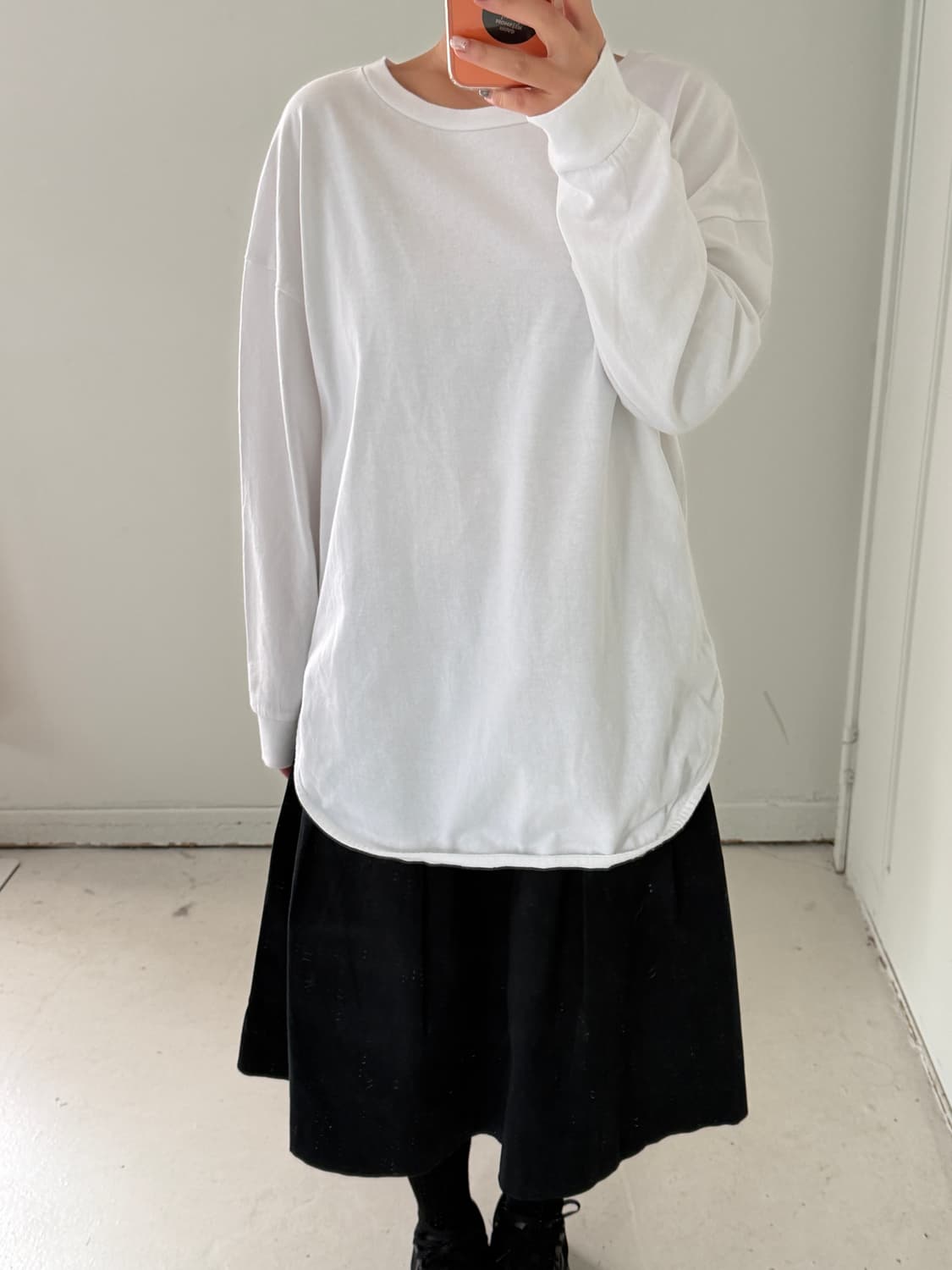 일본빈티지 갭 화이트 롱슬리브 상품이미지2