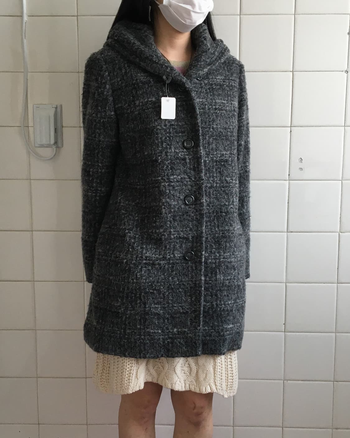 Thick neck woolen coat 상품이미지6