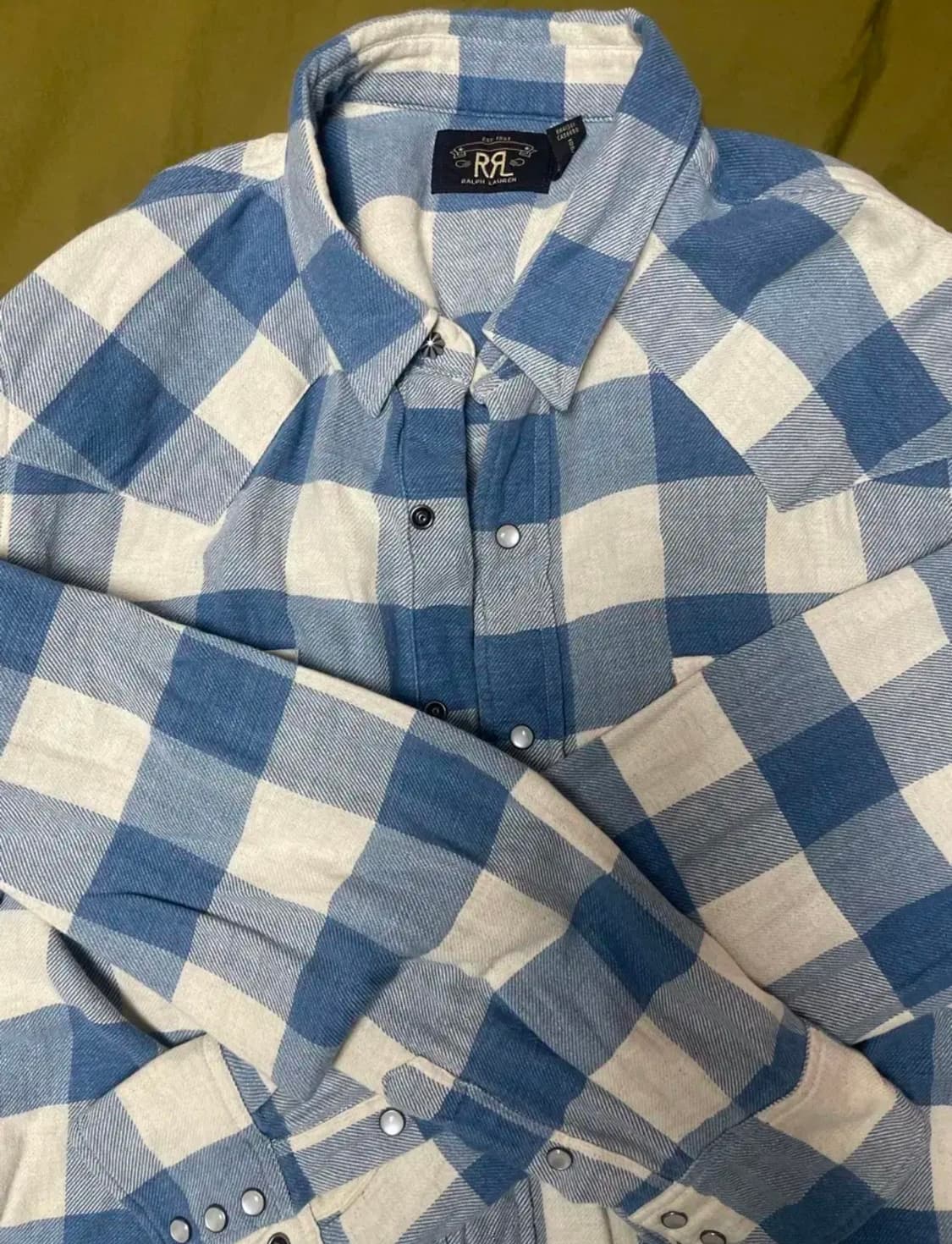 RRL 플레이드 웨스턴 체크셔츠 xl 상품이미지1