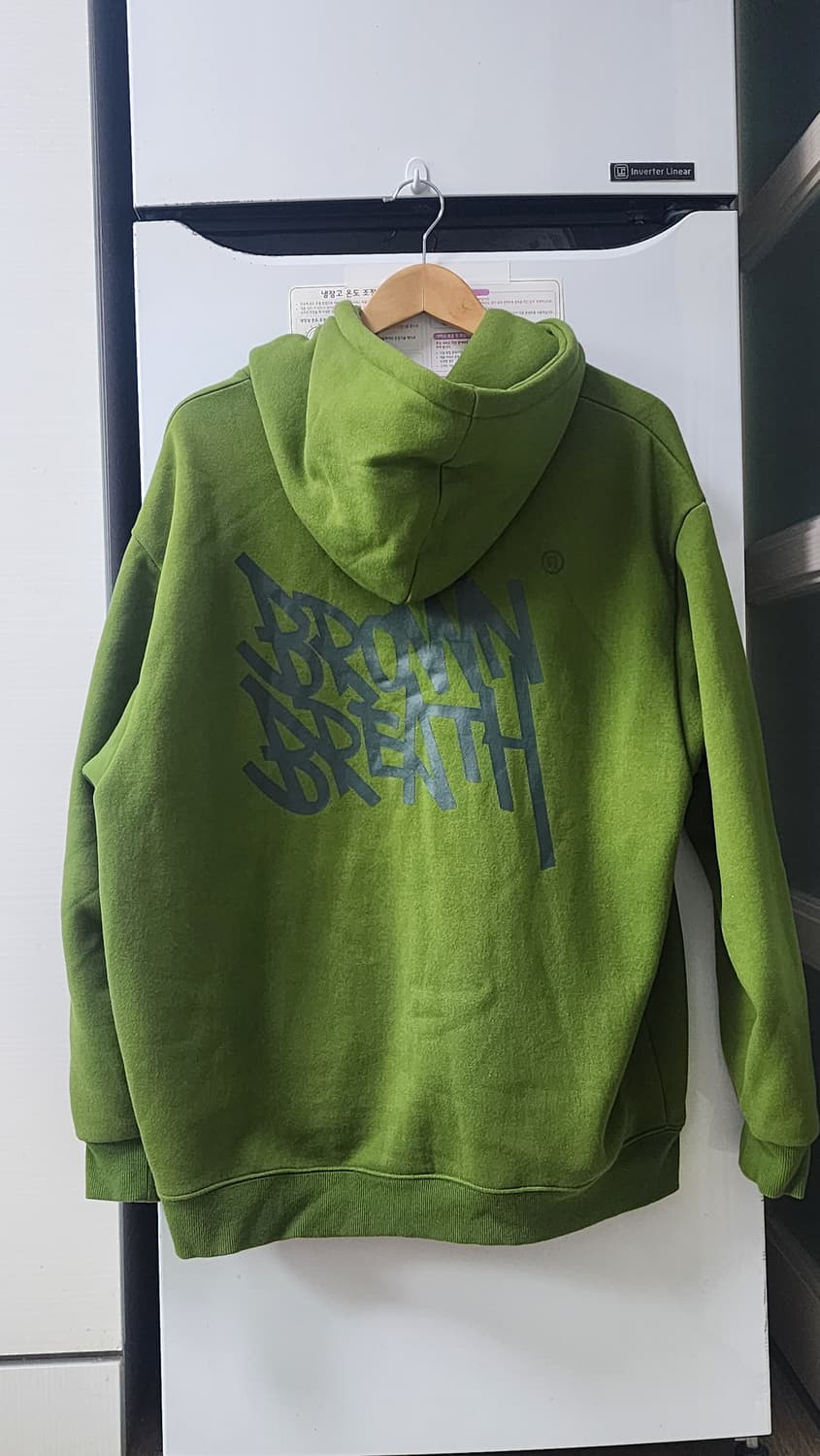 브라운브레스 그린 후드티 L 상품이미지2