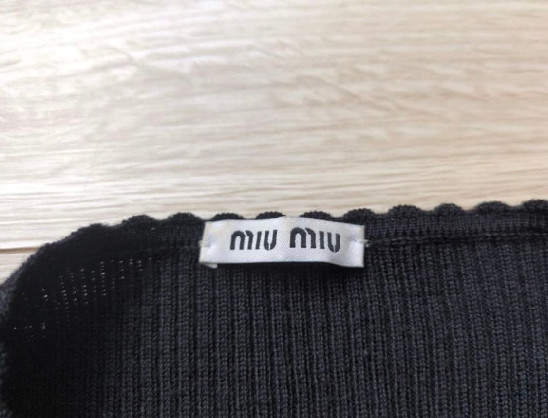 miu miu 플라워 니트 가디건 상품이미지4