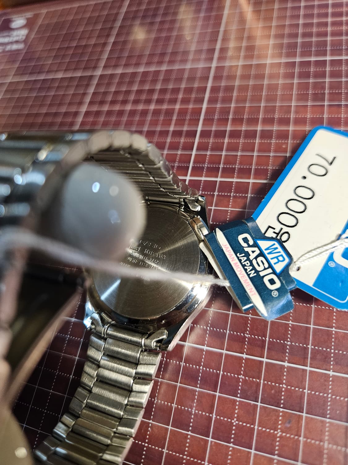 카시오 엔틱 검판 메탈 시계 미사용 새제품 상품이미지5