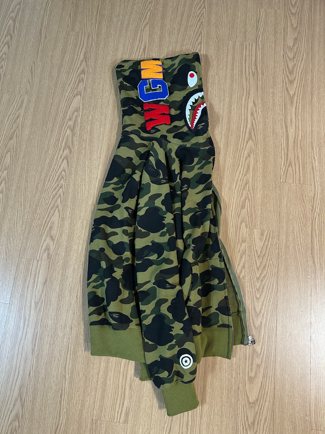 베이프 Bape 카모 풀오버 후드집업 상품이미지2