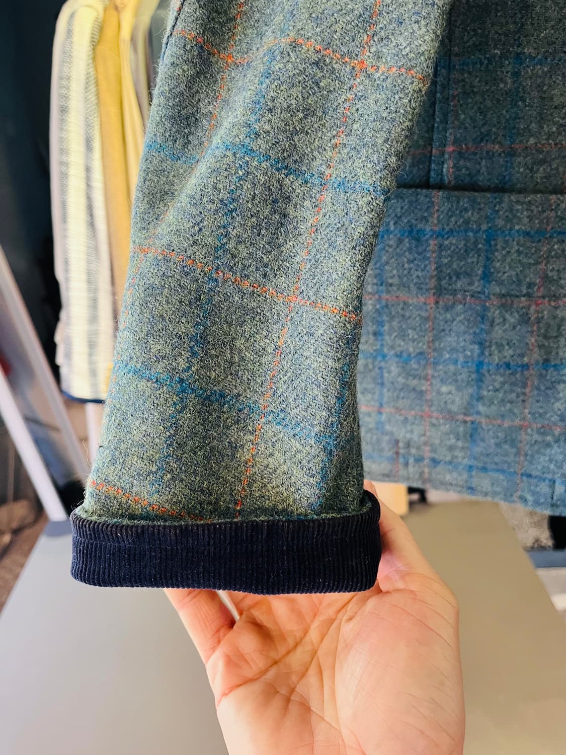 인터메조 울 체크 자켓(한국제) 상품이미지4