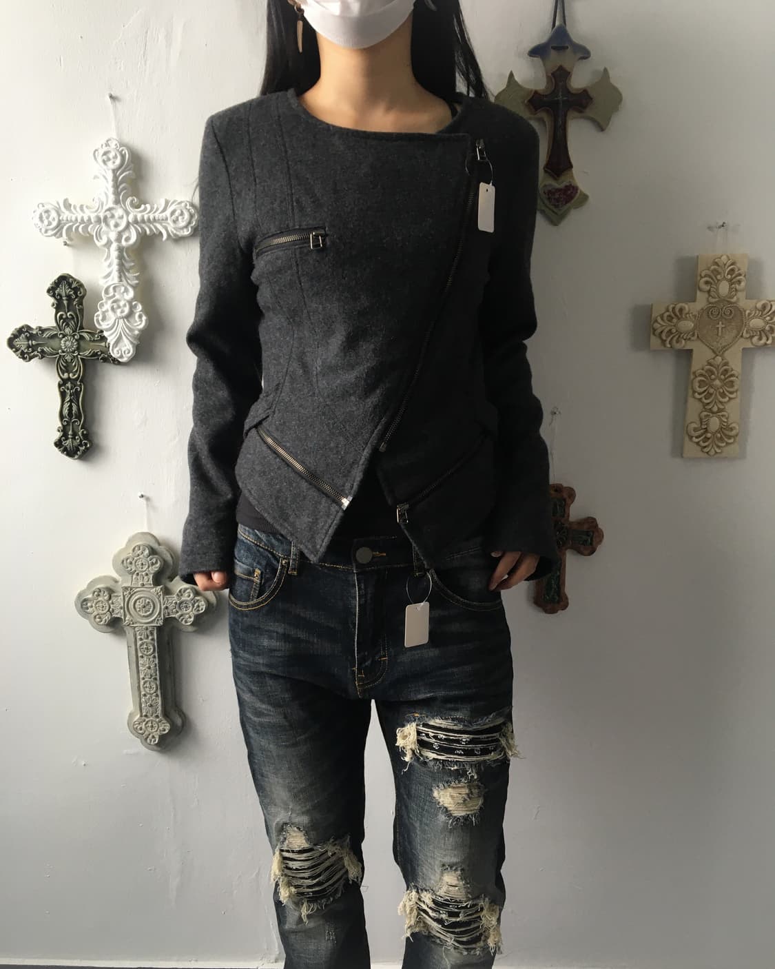 Woolen rider jacket 상품이미지8