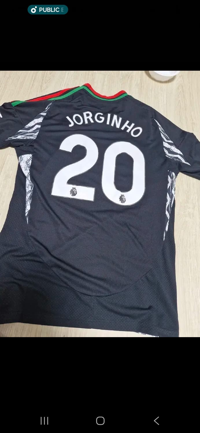 24 25 아스날 조르지뉴 해외 l 어웨이 유니폼 풀마킹 (정품) 상품이미지1