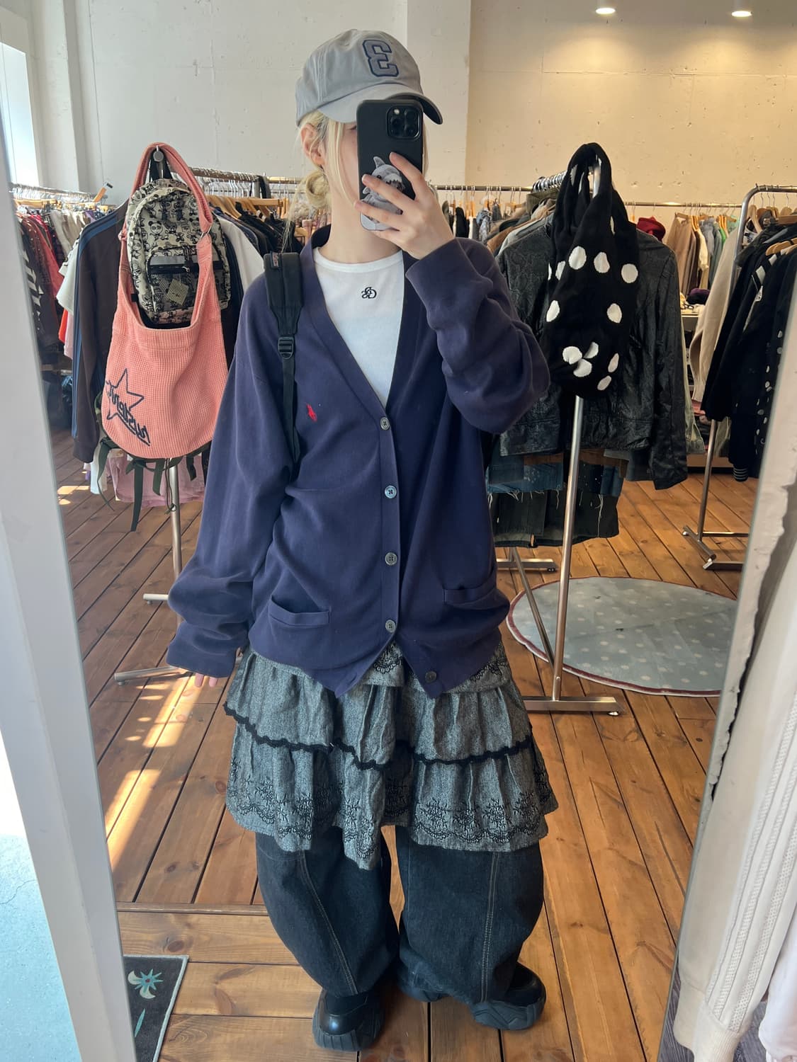 폴로 그레이 볼캡 상품이미지5