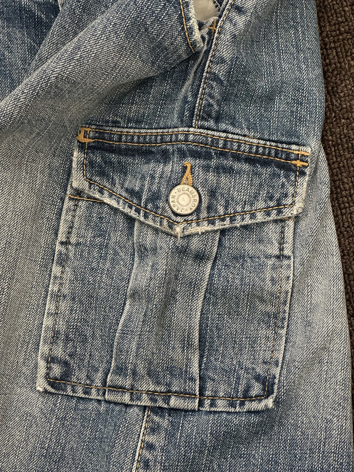 L)BEAMS BOY WEAR 빈티지 데님 스커트 상품이미지2