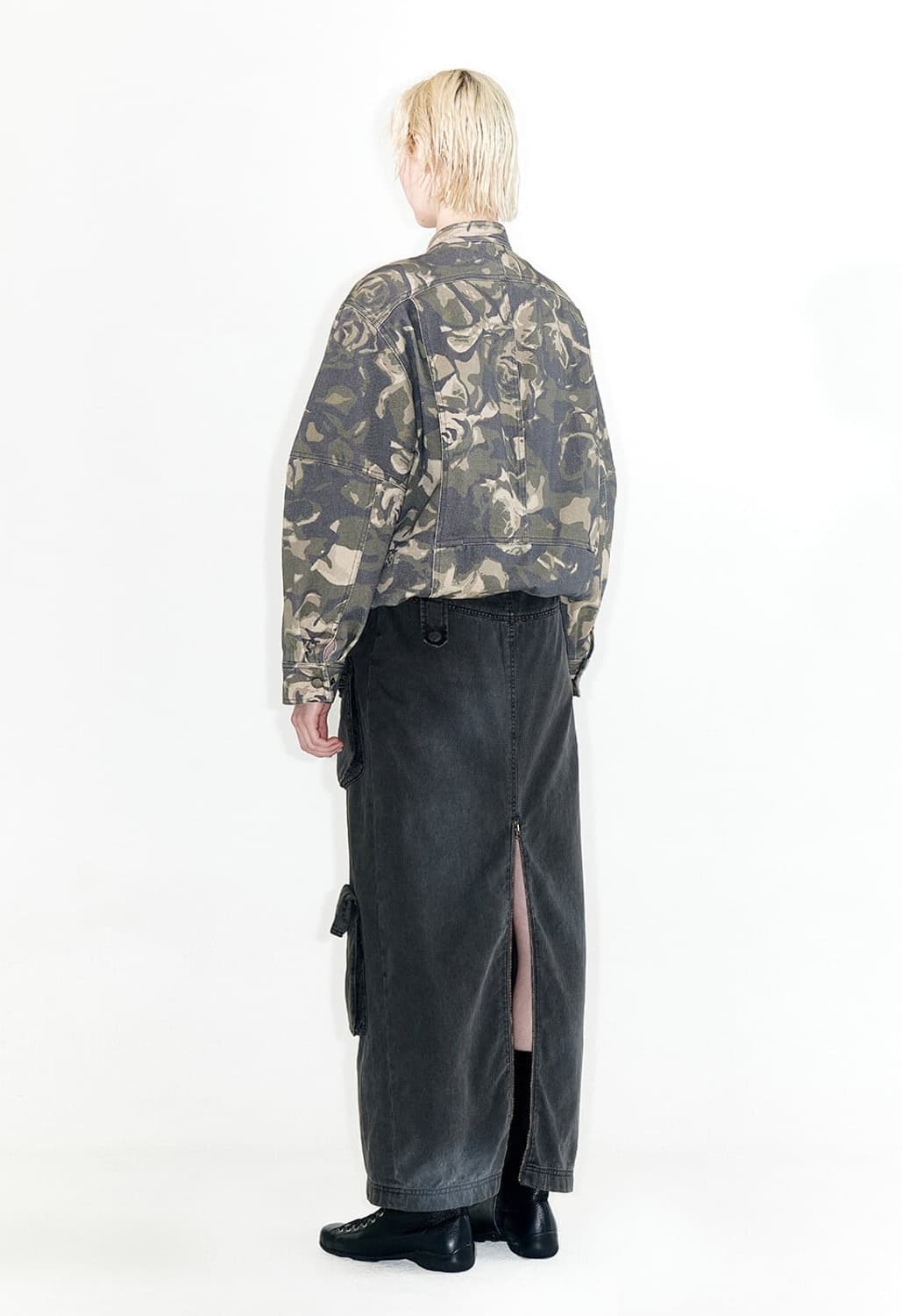 오픈와이와이 그린 카모플라쥬 봄버 자켓 상품이미지5