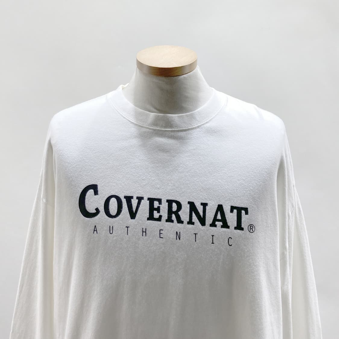 커버낫 남성 라운드넥긴팔티셔츠 100  상품이미지2