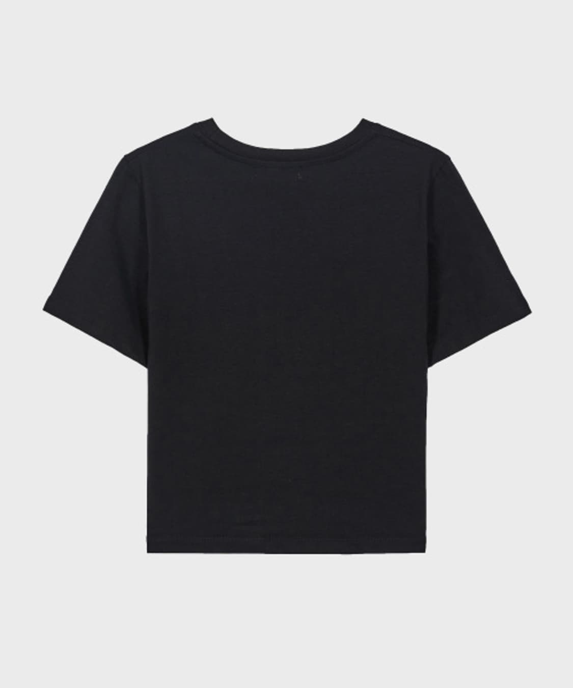 [ILLIGO 일리고]  빈티지 베이스볼 핏티드 크롭 티셔츠 블랙 상품이미지3