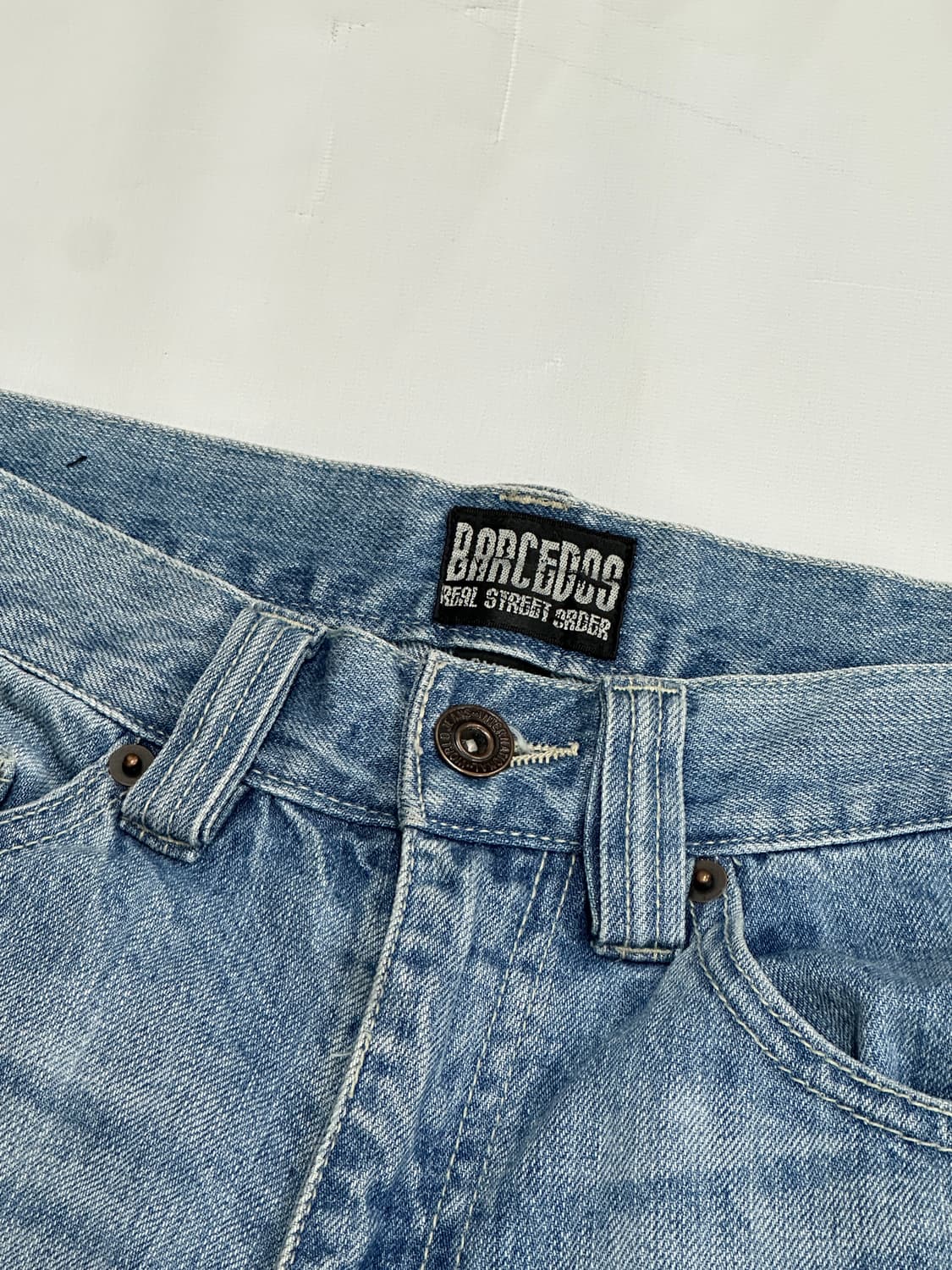 ⭐️타투st 펑크 7부 데님 연청 팬츠⭐️반바지 일본 빈티지 보헤미안  상품이미지6