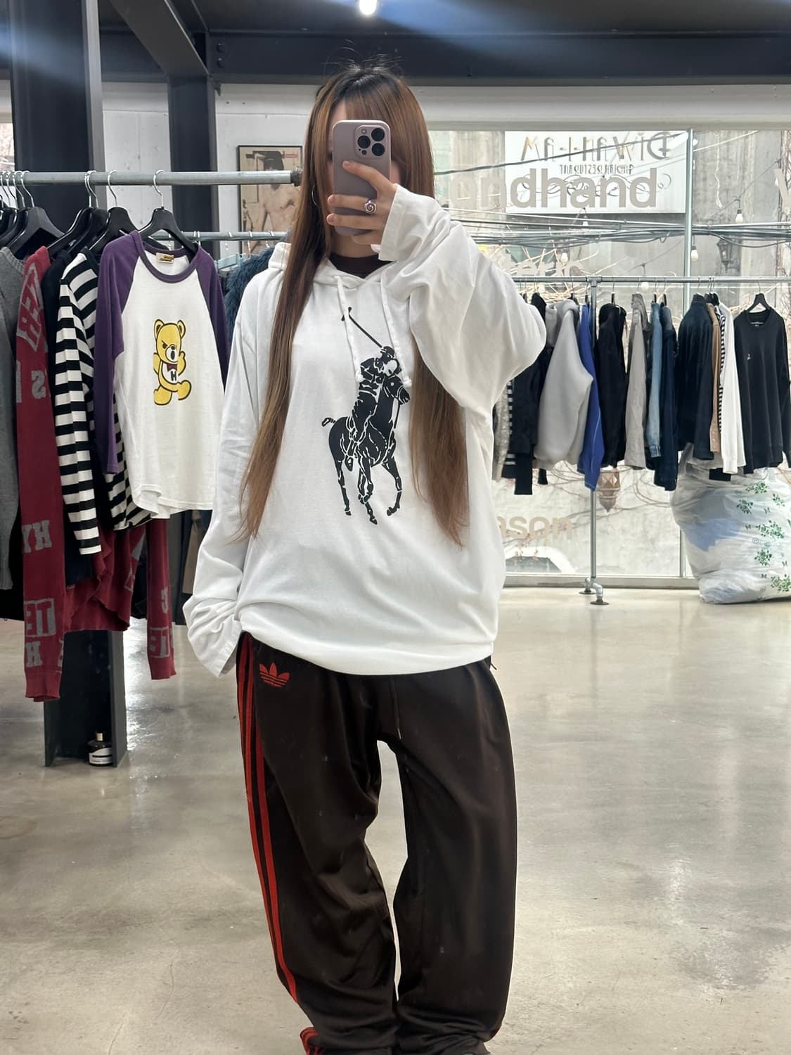 폴로랄프로렌 빅포니 후드 롱슬리브 티셔츠 상품이미지4