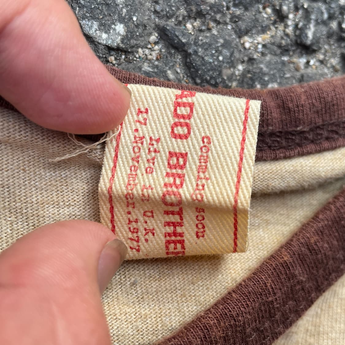 70s ADO made in UK 구스범스 밴드 투어 프로모션 링거티 S 상품이미지10