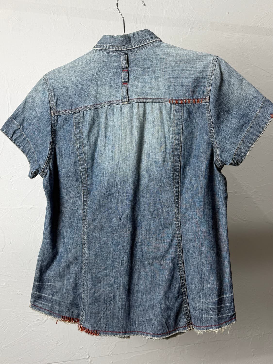 Gree nlnout 데님 반팔 셔츠 상품이미지5