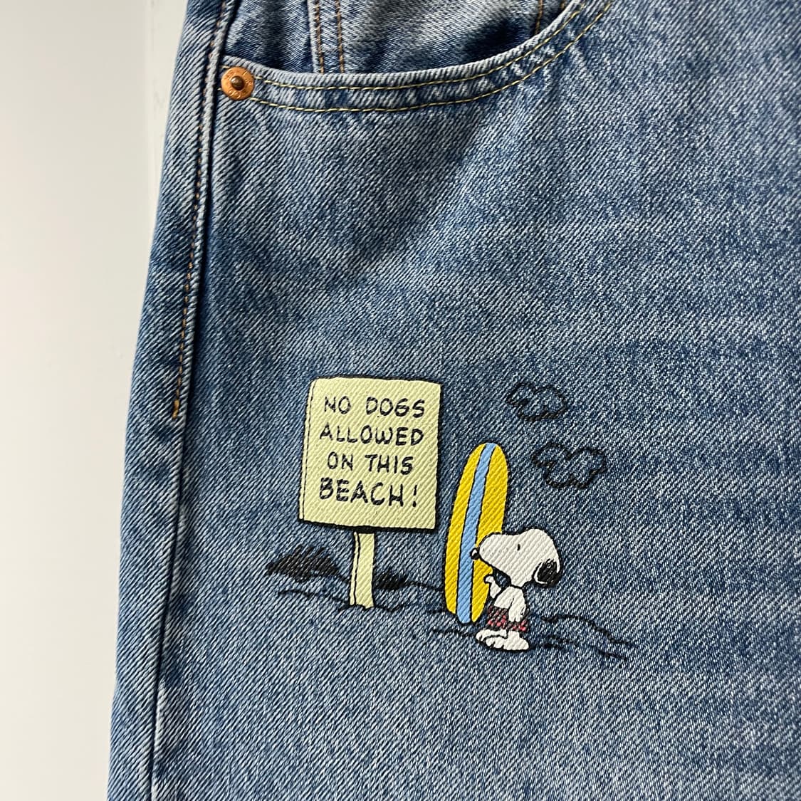 리바이스 501 스누피 데님 팬츠 W30 L32 상품이미지6