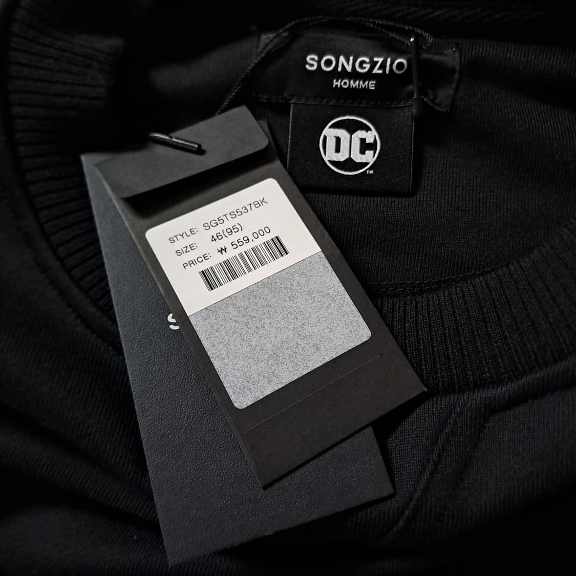 (새제품) 송지오옴므 DC 콜라보 아트워크 맨투맨  B790 상품이미지8