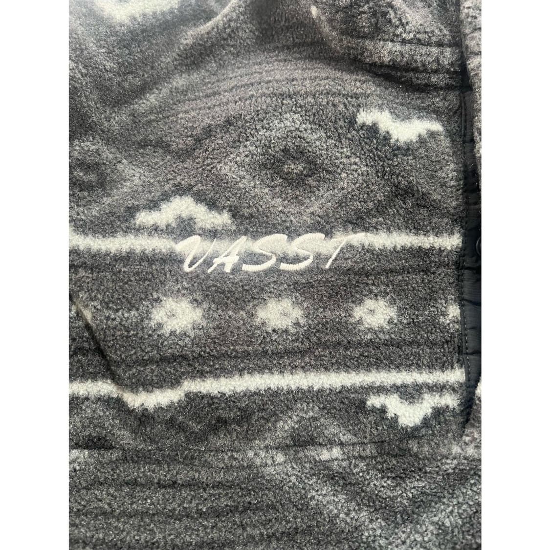 12FW 파타고니아 신칠라 스냅-T 플리스 블랙/그레이 에스닉 패턴 상품이미지2