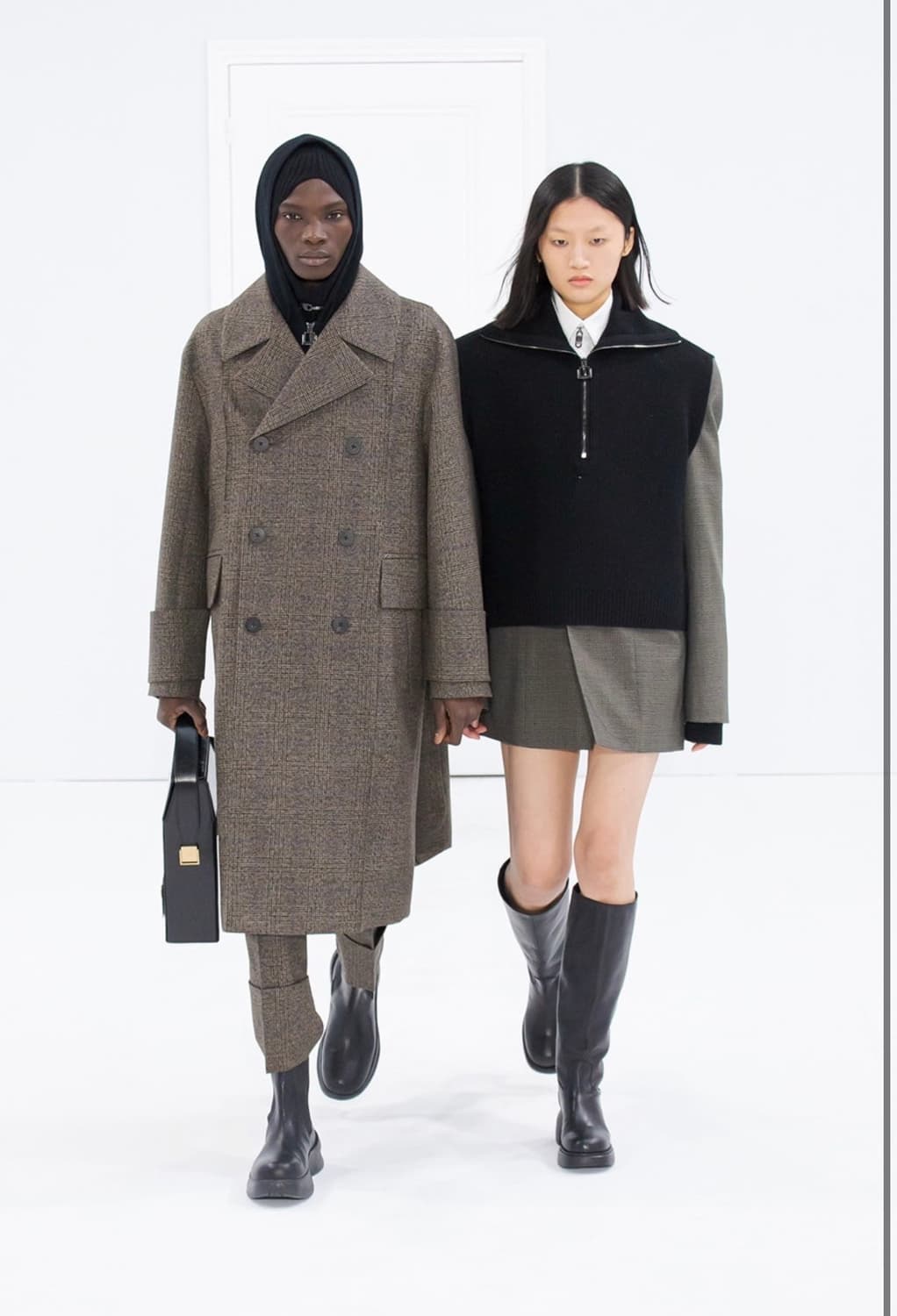 (48) 22fw 우영미 베스트 레이어드 니트 블랙 상품이미지6