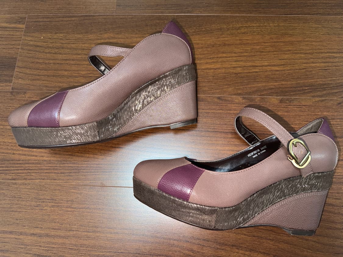 y2k 갸루 키치 메리제인 웨지힐 상품이미지1