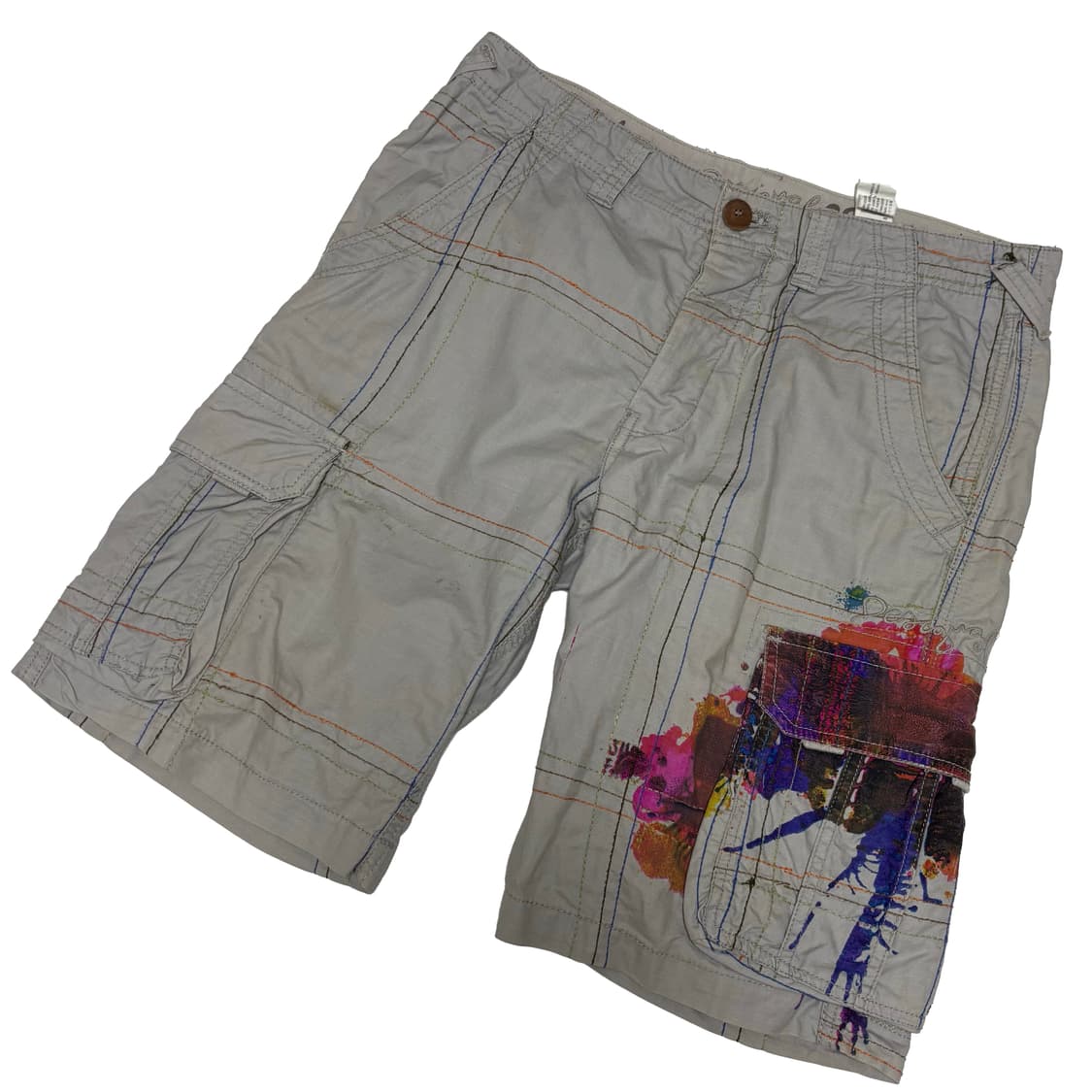 데시구알 아트 그래픽 카고 하프 팬츠 상품이미지1