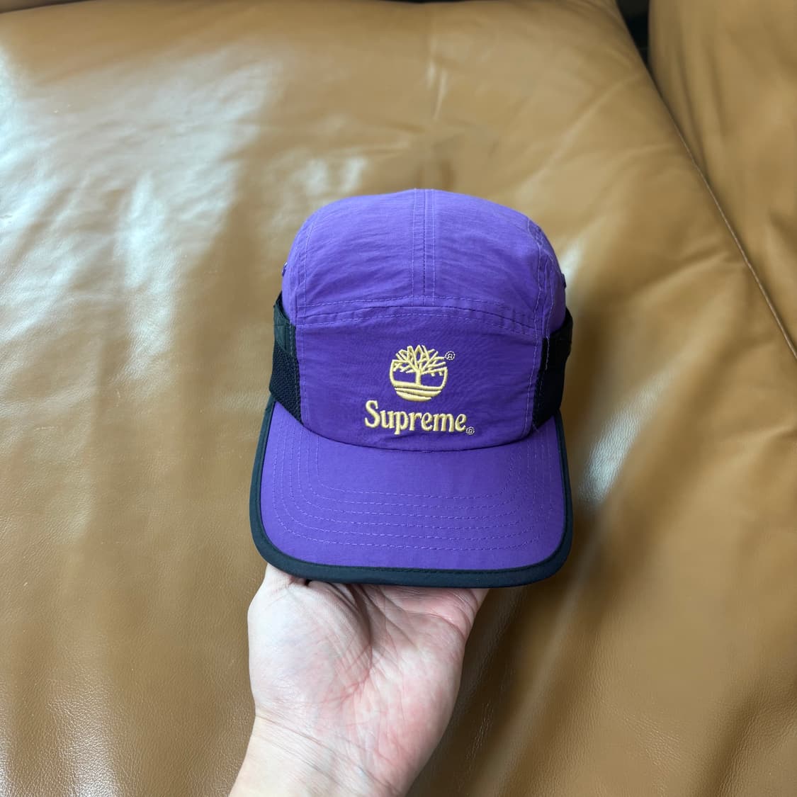 슈프림 팀버랜드 캠프캡 모자 사이드 메쉬 퍼플 상품이미지2