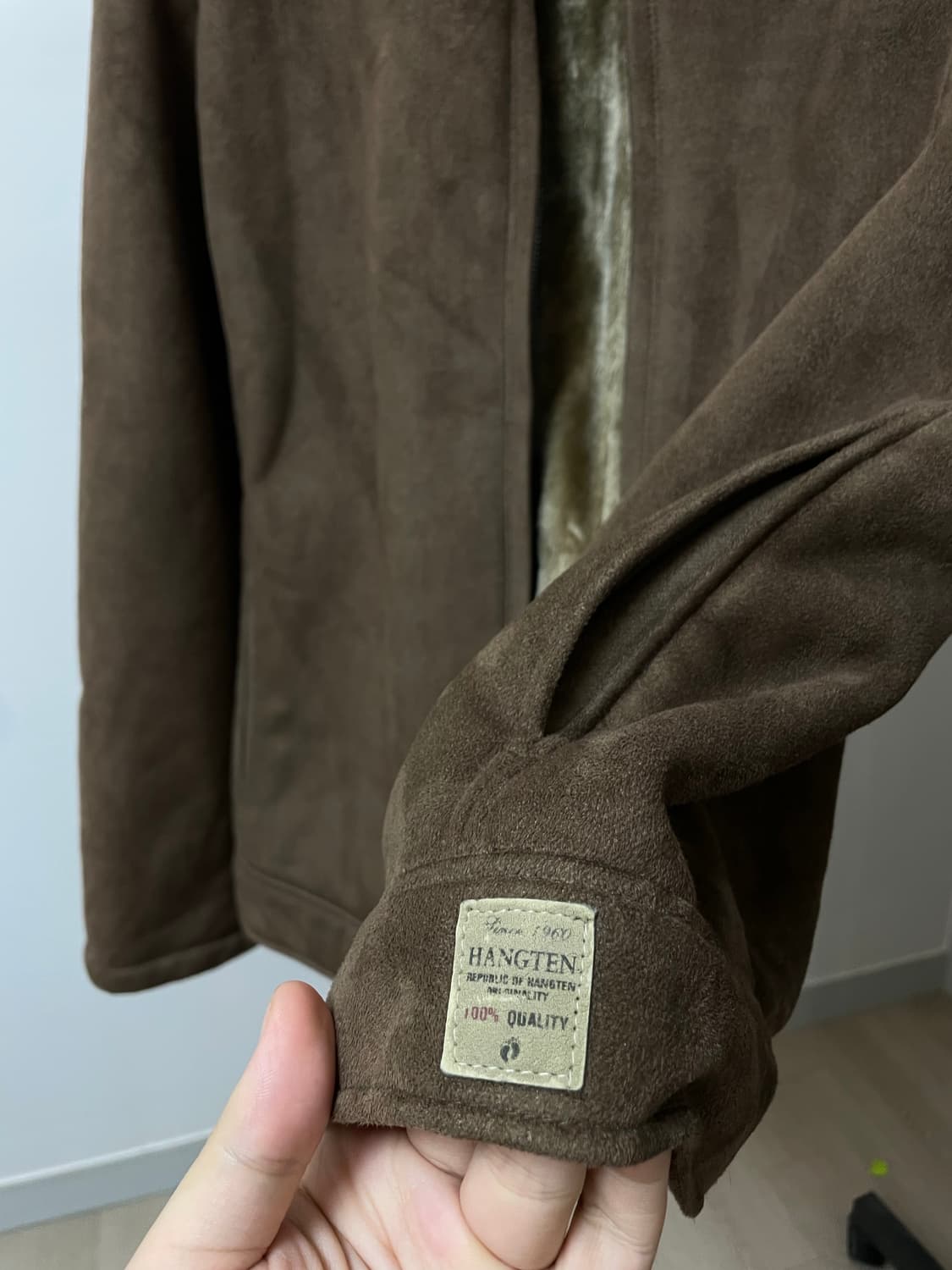 (M) Hangten 헹텐 스웨이드 시어링 자켓 상품이미지5