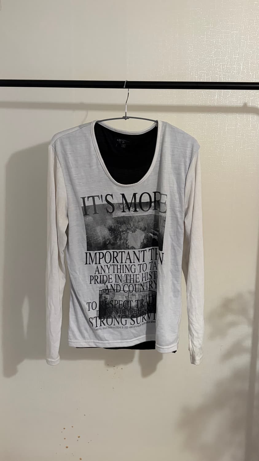 printing Long Sleeve / 레이어드 프린팅 롱슬리브 상품이미지1