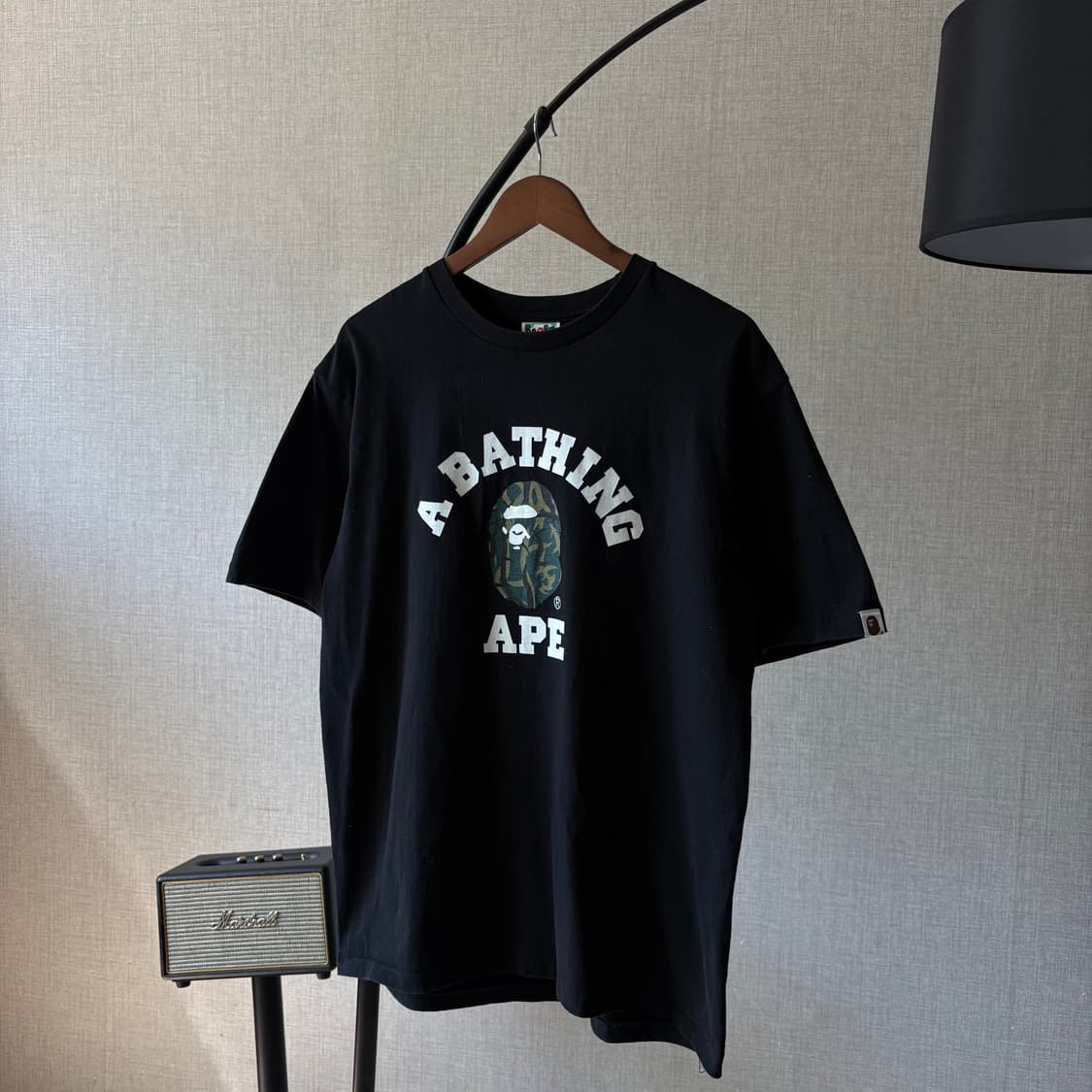 Bape 베이프 카모컬리지 헤드사루 반팔 티셔츠 XL 상품이미지5