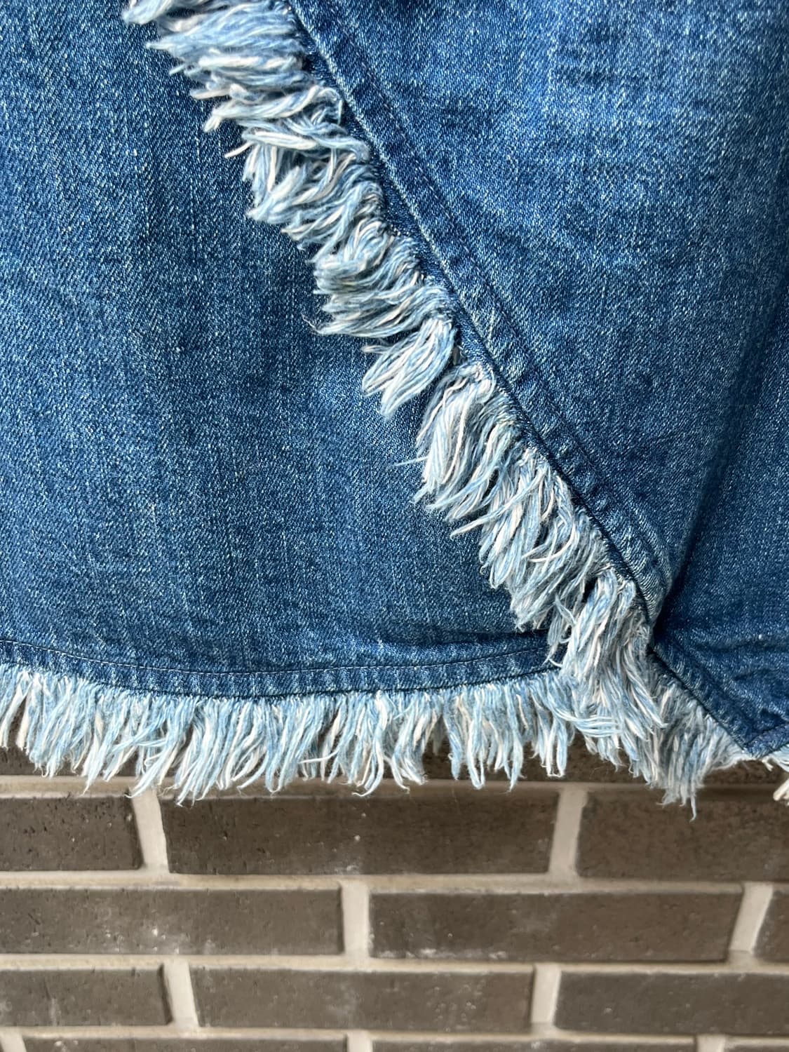 KAPITAL 캐피탈 언발 프린지 데님 스커트 상품이미지10