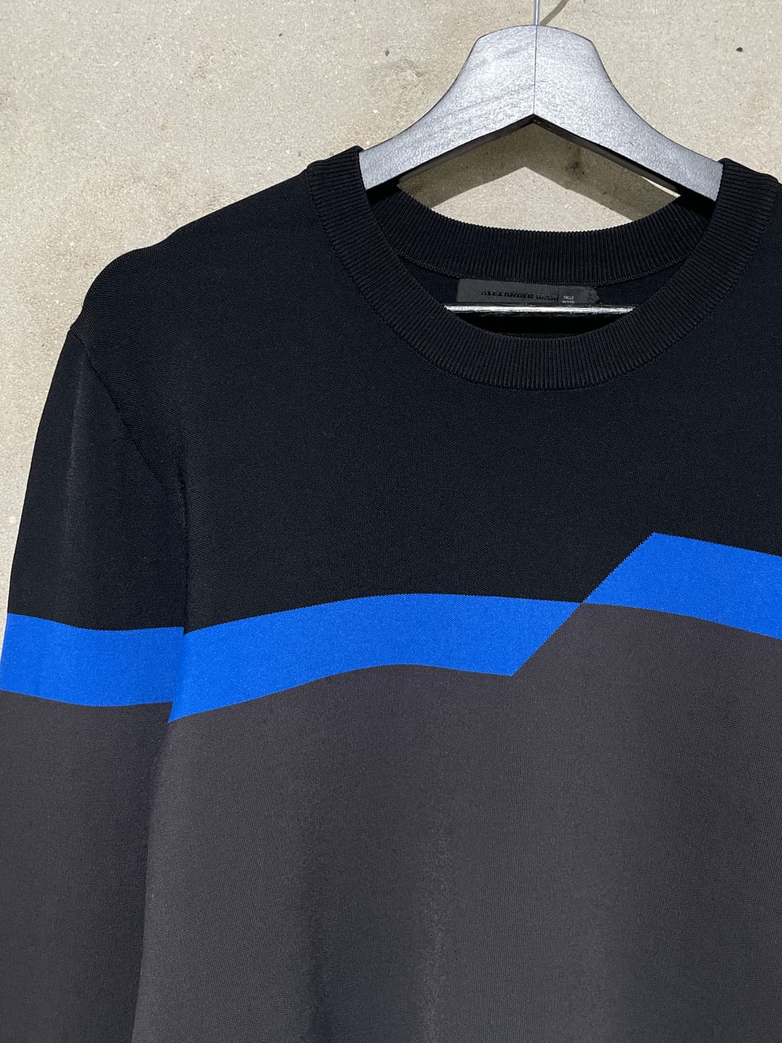 알렉산더 왕 14F/W 차콜 미스얼라인 스트라이프 크루넥 니트 상품이미지2