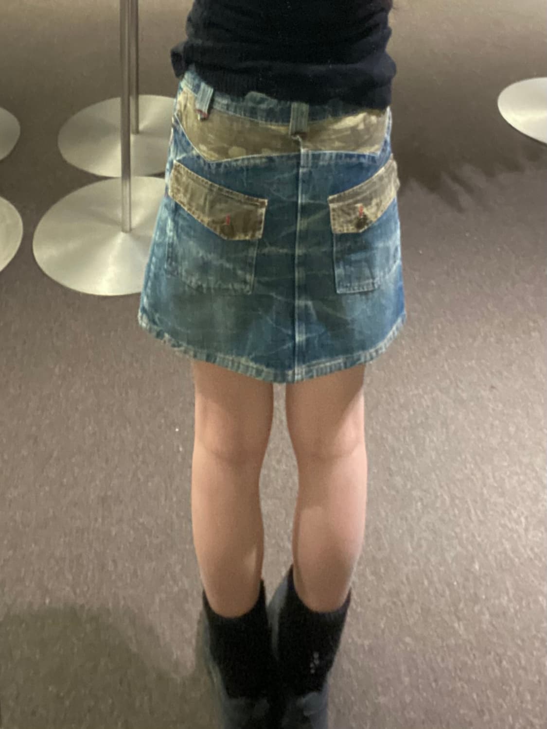 150)일본 빈티지 카모 미니 스커트 상품이미지1