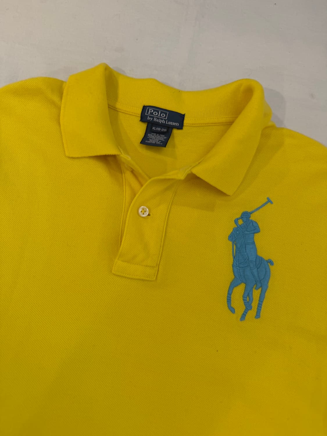 폴로 랄프로렌 빅포니 카라티 옐로우 상품이미지2
