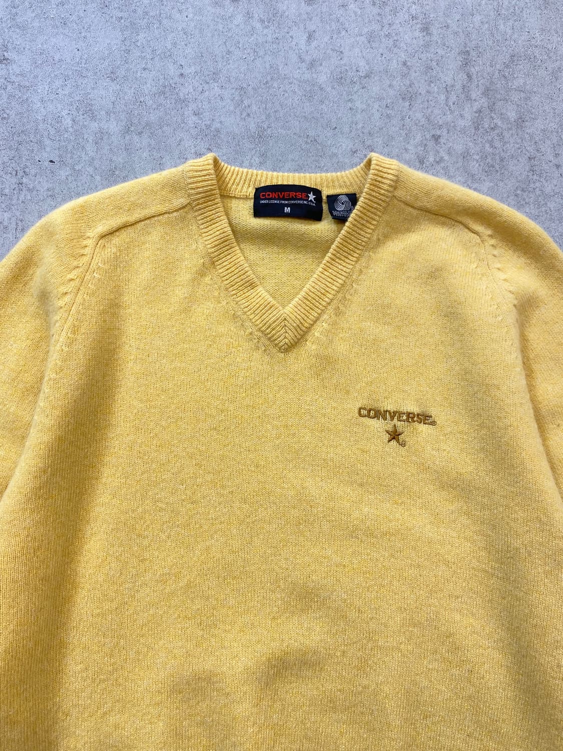 [M] 90-00s Converse 컨버스 브이넥 울 니트 상품이미지2