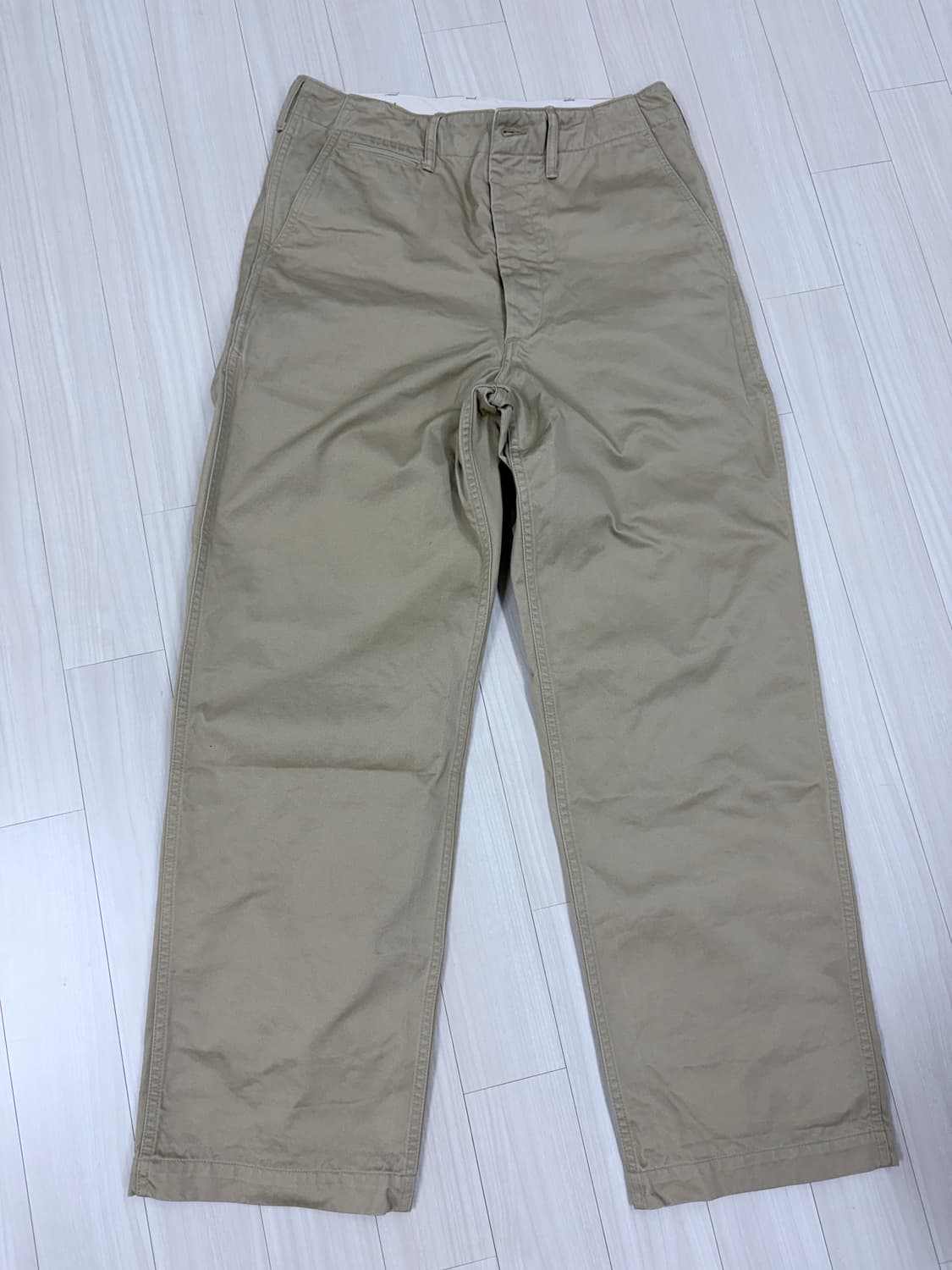 브론슨 1942 치노 팬츠 카키 us army 치노 트라우저 34사이즈 상품이미지2
